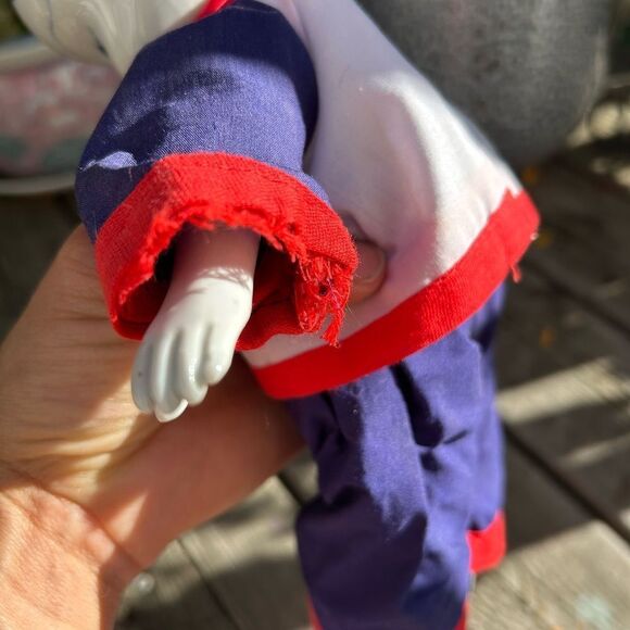 Vintage Chinese Asian Doll Blue & White Ceramic/Porcelain Boots Hands Head - Picture 14 of 16